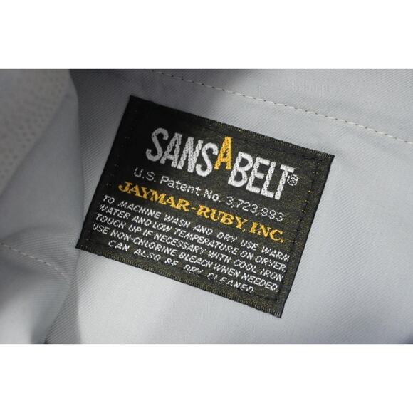 Sansabelt Jaymar Ruby Grant Gray Flex Fit Flat Dress Pants Mens Size 36 NWT - Picture 6 of 9